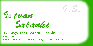 istvan salanki business card