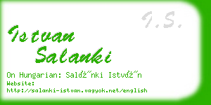 istvan salanki business card